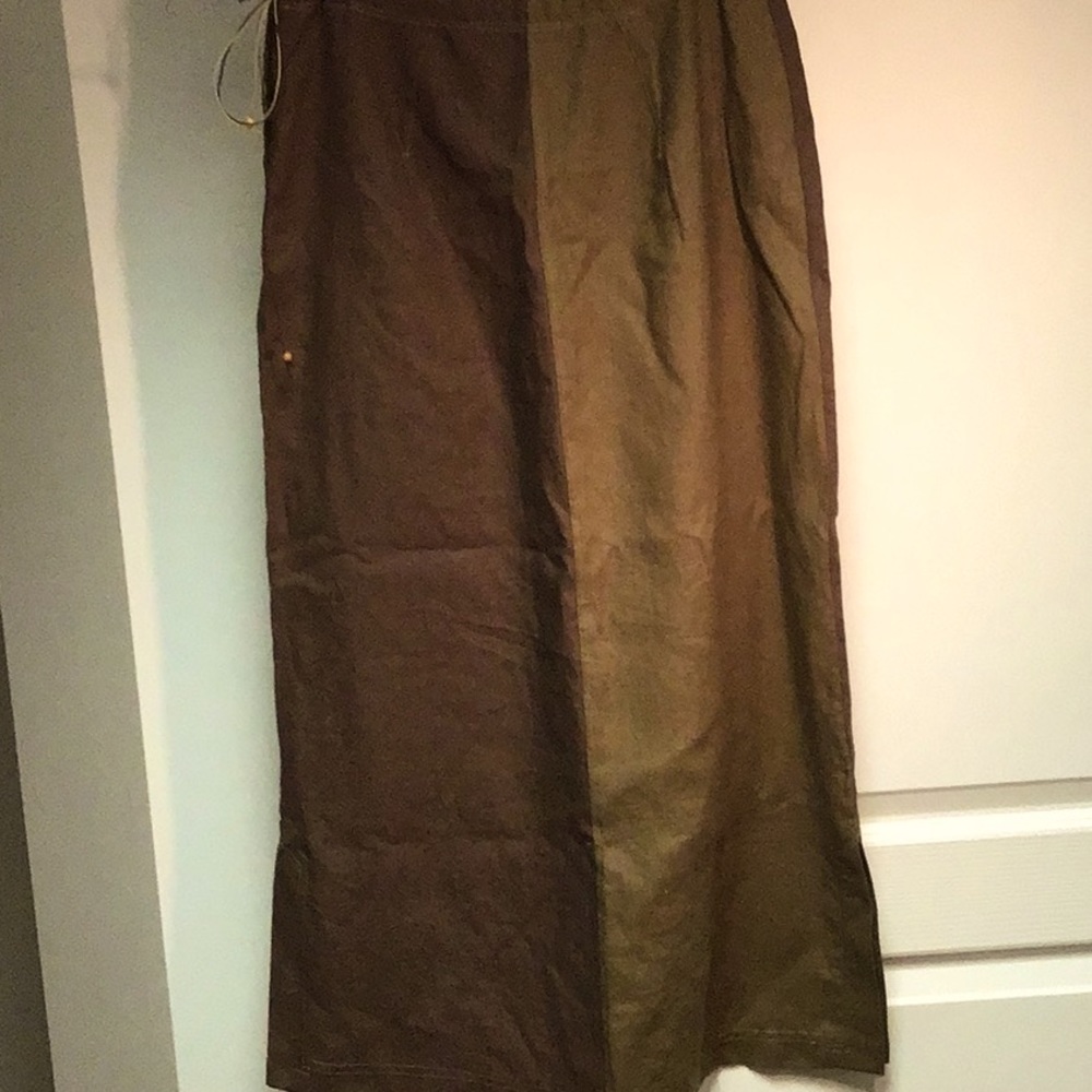 Jupe longue lin , deux tons, gr.L